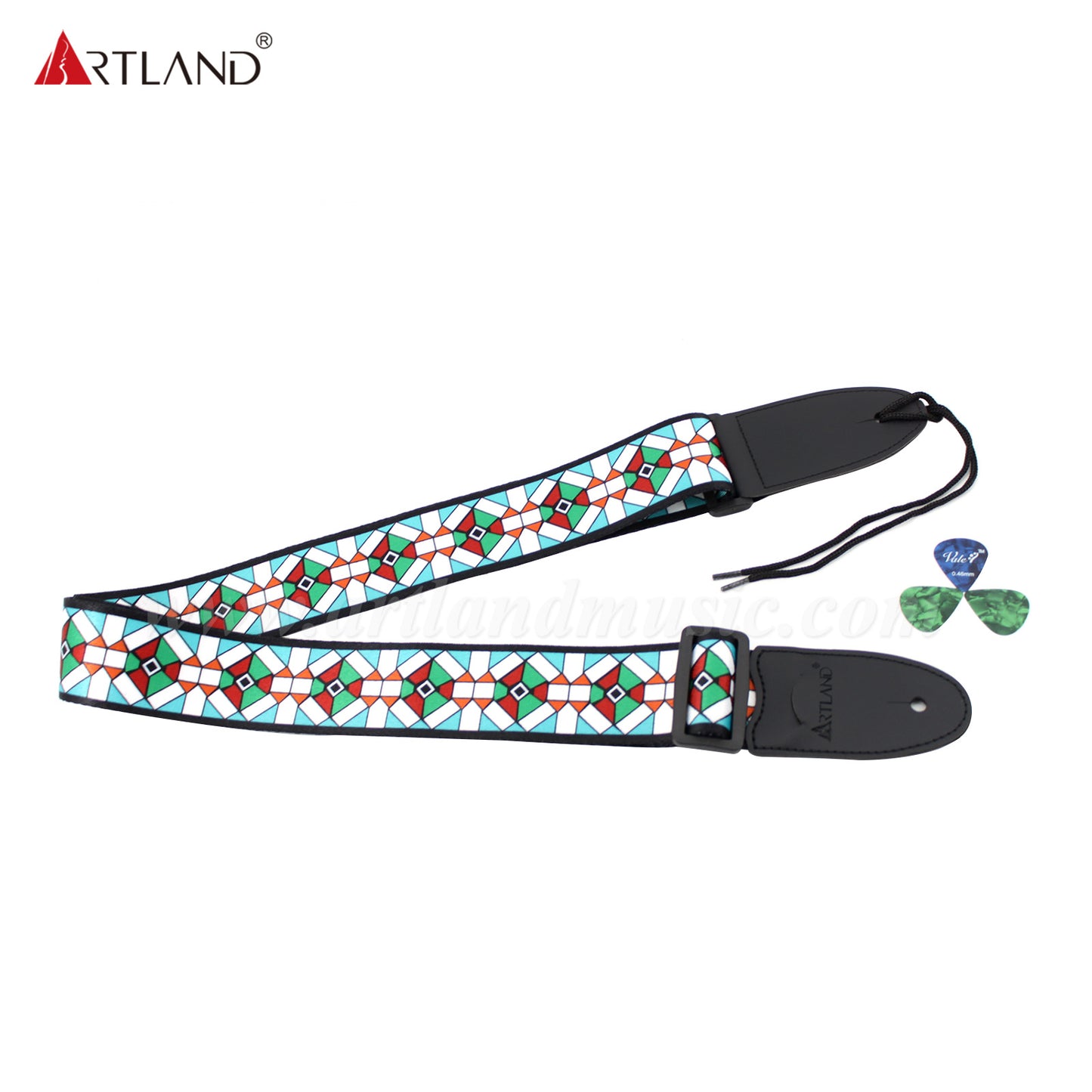 Adjustalbe Guitar Strap With Pick Pocket