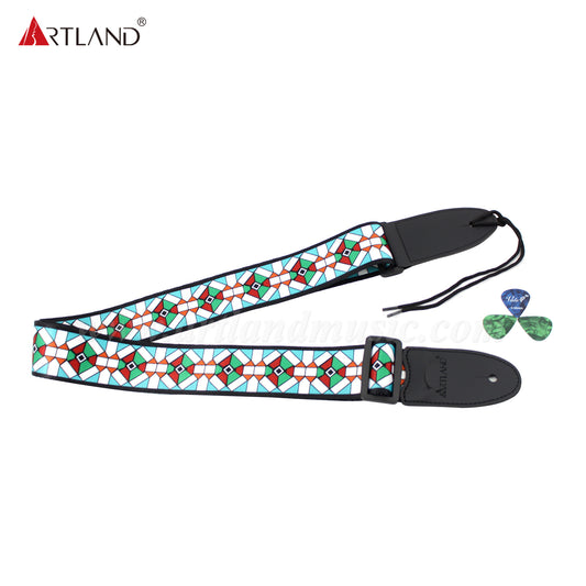 Adjustalbe Guitar Strap With Pick Pocket