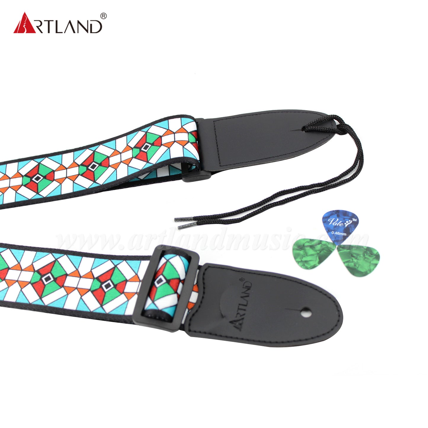 Adjustalbe Guitar Strap With Pick Pocket