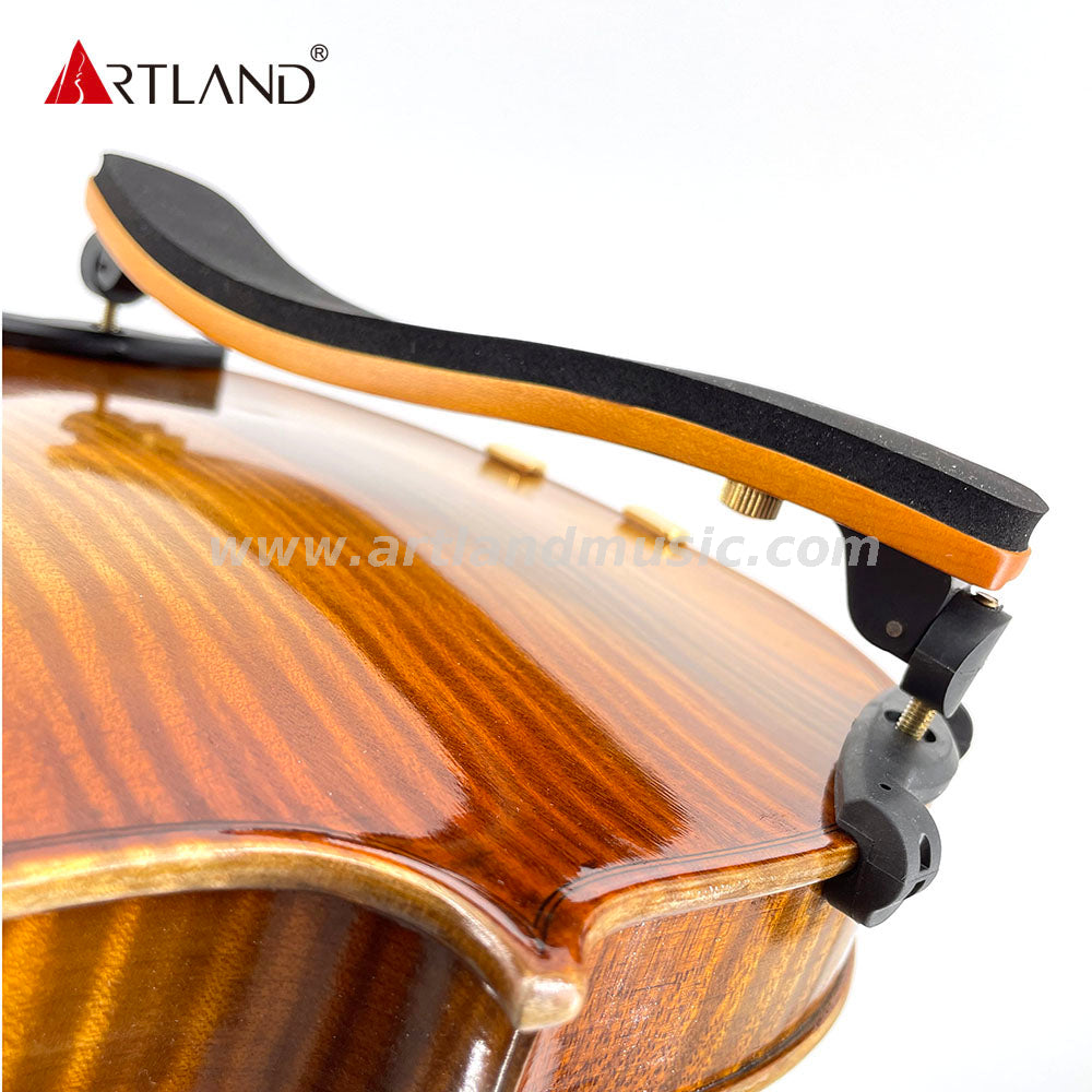 Wood Violin Shoulder Rest With Flame