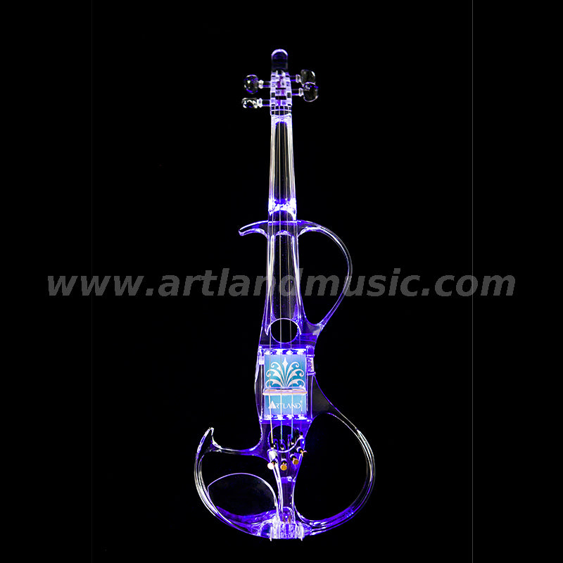 Crystal Transparent Can Light Electric Violin