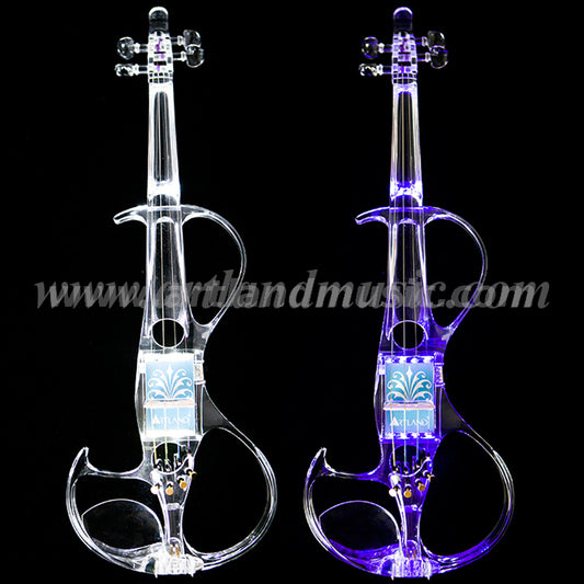 Crystal Transparent Can Light Electric Violin