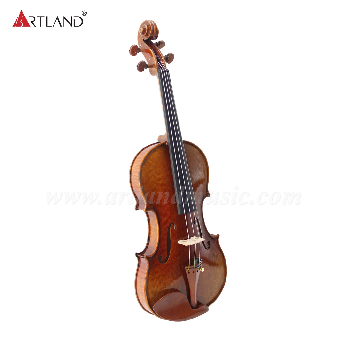 Hand Made Violins With Antique Spirit Varnish And Natural Flame