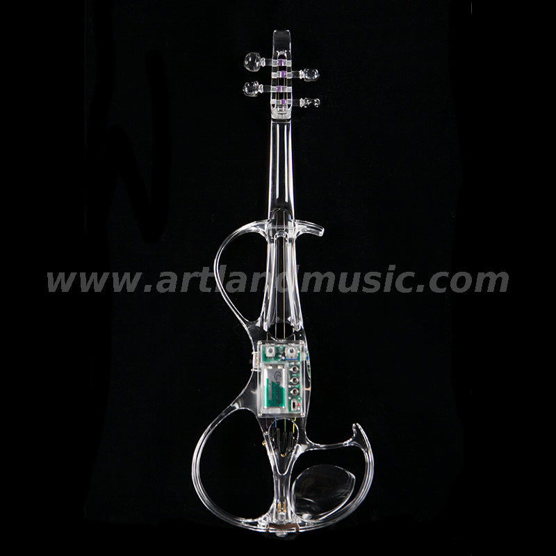 Crystal Transparent Can Light Electric Violin